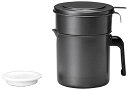 高木金属 オイルポット 油漉し器 油ポット 油入れ容器 フッ素コート 活性炭 二重口 日本製 1.0L KWP-1.0 送料無料