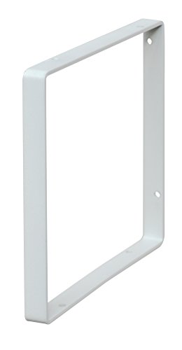 Rakuten - 平安伸銅工業 LABRICO シェルフフレーム スクエア 1×6木材・幅15cmパイン材用 石膏ボードピンまたはネジで取付 ホワイト W 送料無料