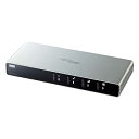 サンワサプライ(Sanwa Supply) パソコン自動切替器(4:1) SW-KVM4LUN2 シルバー 送料無料