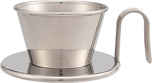 カリタ Kalita ステンレス製 でお湯が冷めにくい コーヒー ドリッパー ウェーブシリーズ 燕職人手作り 1~2人用 WDS-155 送料無料