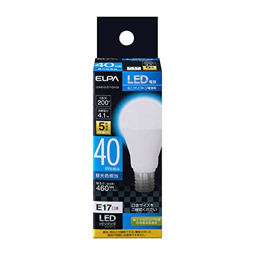 エルパ(ELPA) LED電球ミニクリプトン形 E17 屋内用 LDA4D-G-E17-G4103 送料無料