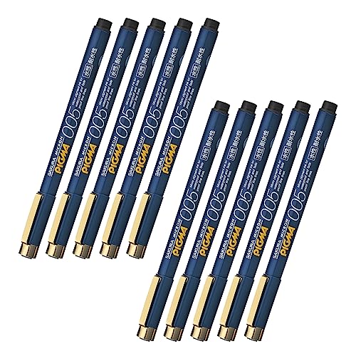 Rakuten - サクラクレパス 水性ペン ピグマ 0.05mm 黒 10本 ESDK005#49-10P 送料無料