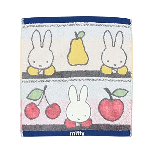 丸眞 ハンドタオル miffy ミッフィー 34×36cm フルーツとミッフィー 綿100% 580