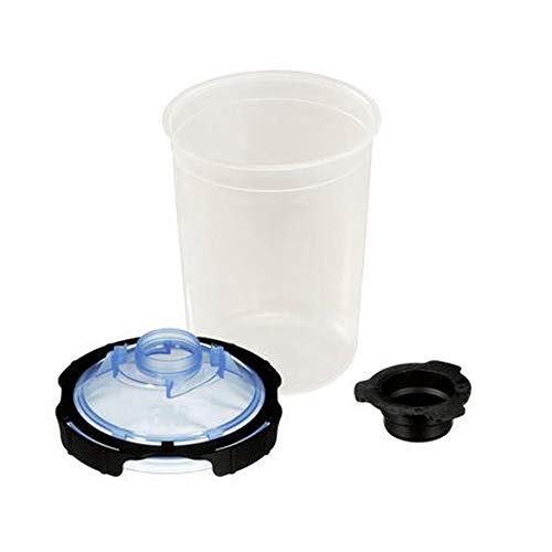 白/400ml/-・●メッシュサイズ：125ミクロン●フィルター内蔵なので調色・フィルタリング・塗装作業まで一つのカップで行うことができます。●空気穴がなく、塗料が密閉されるのでこぼれや噴き出しによる作業の非効率がありません。●カップの洗浄が不要なので、洗浄時間と洗浄用シンナーの使用量を削減できます。●カップ容量400mlの作業に適しています。●塗料量400ml以下であれば塗装準備・塗装・洗浄工程を1セットで行え、調合用のカップは不要です。●塗料の入る容器（ライナー）と蓋（リッド）は使い捨てで、リッドにはそれぞれ125ミクロン、200ミクロンのストレーナーが内蔵されているためフィルターが不要です。