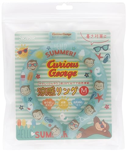 おさるのジョージ/Medium/NCL1-A・Color:おさるのジョージ・パッケージ個数:1・サイズ：Mサイズ / 首回り約33cm（子供、女性向け）・首回り目安：女性 約31.2cm・男性 約35.8cm・繰り返し使えて、結露しにくい涼感リング、暑さ対策に・28℃以下で自然凍結、28℃を境に中身が固まったり溶けたりを繰り返します。冷たい水につけるだけで冷やすことが可能・早く凍らせたい時は冷蔵庫や冷凍庫がおすすめサイズ：Mサイズ / 首回り約33cm、首回り目安：女性 約31.2cm・男性 約35.8cm 繰り返し使えて、結露しにくい涼感リング、暑さ対策、熱中症対策に 夏場のウォーキング、屋外での軽い運動時など首元から体温を下げて快適に 28℃以下で自然凍結、28℃を境に中身が固まったり溶けたりを繰り返します 冷たい水につけるだけで冷やすことが可能 早く凍らせたい時は冷蔵庫や冷凍庫がおすすめ 中身が固まった状態からの使用で90-120分、約29℃をキープ