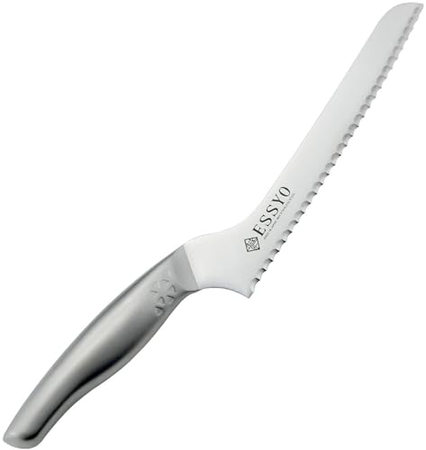 05.)越匠 パンナイフ 刃渡り18cm08.)越匠 パンナイフ 180mm/180 mm/44838・Color:08.)越匠 パンナイフ 180mm・パッケージ個数:1・サイズ(約):全長31.5cm、刃渡り18cm・本体重量(約):96g・素材・材質:刀身/モリブデン鋼、ハンドル/18-8ステンレス・生産国:日本・特長:食洗器可能ふわふわ焼きたてパンや皮の硬いバゲットもスカッときれいにカット アップハンドルが更に切りやすい。最後までまな板に手が当たらずにカットできる 溝のない一体型で汚れが付きにくく清潔 柄は丸みがあり手にフィット。中空構造で軽く扱いやすい 食器洗い洗浄機対応