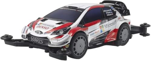 成型色/-/-・組み立てが必要なキット。別途、工具等が必要。・完成時サイズ:全長156mm、全幅97mm、全高44mm・エッジが立った前後のオーバーフェンダーをはじめ、フロント両サイドのカナード、リヤフェンダー後部の大型エアアウトレットなど、空力を追求したダイナミックなフォルムを実感たっぷりにモデル化・レッドとブラックをあしらったアグレッシブなグラフィックや、スポンサーロゴはステッカーで用意・電池種別:単三電池2本(電池は別売りのため別途ご購入ください)商品紹介 タミヤ ミニ四駆PROシリーズ No.54 トヨタ ガズーレーシング WRT/ヤリス WRC MAシャーシ 18654 2019年のWRC(世界ラリー選手権)を戦うトヨタのラリーカー、トヨタ ガズー レーシング WRT/ヤリス WRCを再現したミニ四駆。 エッジが立った前後のオーバーフェンダーをはじめ、フロント両サイドのカナード、リヤフェンダー後部の大型エアアウトレットなど、空力を追求したダイナミックなフォルムを実感たっぷりにモデル化。 ディスプレイモデルとしても見ごたえ十分。 また、レッドとブラックをあしらったアグレッシブなグラフィックや、スポンサーロゴはステッカーで用意。 ホワイトのABS樹脂製ボディに貼り付けるだけで、複雑なカラーリングが手軽に仕上がり。 そして、シャーシはダブルシャフトモーター搭載のMAを採用し、シルバーのディッシュタイプホイールにブラックの小径ローハイトタイヤを装着。 実車に負けない迫力の走りが楽しめる。 駆動効率を追求したMAシャーシ “MA”とは、Midship AERO（ミドシップエアロ）の略。 ダブルシャフトモーターを車体中央に搭載した、ミドシップレイアウトの「MSシャーシ」、走行中の気流（エアロ）を特に意識してデザインされた「ARシャーシ」。 それぞれの優れた特徴を1台のシャーシにまとめあげたのが「MAシャーシ」。 もちろん、これまでに蓄積されたレーシングノウハウをいかして、3.5：1のギヤ比を採用し、6個の低摩擦樹脂ローラーやリヤスキッドバーも標準装備するなど、走行性能も徹底的に磨き上げ。 加えて、一体型のモノコック構造の採用で、組み立てやすさやメンテナンス性もさらに向上するなど、初心者からベテランレーサーまで、また、小さめのコースで行われる街かどレースから、大型の特設5レーンサーキットの公認競技会まで、幅広く対応できるシャーシ。 基本スペック 完成時の全長156mm、全幅97mm、全高44mm ダブルシャフトモーターつき 組み立ては接着剤不要のはめ込み式 ※この商品は、組み立てが必要なキットです。 ※組み立てには別途、工具等が必要です。 ※単三電池（2本）は別途ご購入ください。 ※この商品には、接着剤や塗料、工具や電池等は含まれません。 安全警告 該当なし