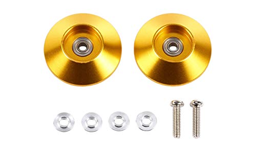 ゴールド/-/95583-000・パッケージ個数:1・ミニ四駆用グレードアップパーツ・テーパー(すり鉢型)形状により、マシンがコースフェンスに乗り上げた時にコース内へ復帰しやすい直径19mmのアルミベアリングローラー・ドレスアップ効果の高いゴールドカラー・アルミベアリングローラーに加えて、取り付け用の2×8mmビス2本やローラー用スペーサー4個もセット・使用可能マシン:ミニ四駆PRO、ミニ四駆各車(一部のシャーシ又はボディは加工が必要です)商品紹介 マシンの性能アップやセッティングに役立つパーツ テーパー(すり鉢型)形状により、マシンがコースフェンスに乗り上げた時にコース内へ復帰しやすい直径19mmのアルミベアリングローラー。 520ベアリングを埋め込んだスムーズな回転も魅力。 ドレスアップ効果の高いゴールドカラーがマシンを引き立てる。 基本スペック アルミベアリングローラーに加えて、取り付け用の2×8mmビス2本やローラー用スペーサー4個もセット 使用可能マシン ミニ四駆PRO、ミニ四駆各車(一部のシャーシ又はボディは加工が必要です) ※この商品はミニ四駆用のパーツです。ミニ四駆本体は含まれません。 ※組み立てには別途、工具や塗料等が必要です。 安全警告 該当なし
