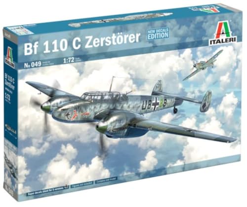 タミヤ イタレリ 1/72 飛行機シリーズ No.049 Bf110C 駆逐戦闘機 プラモデル 39049 送料無料