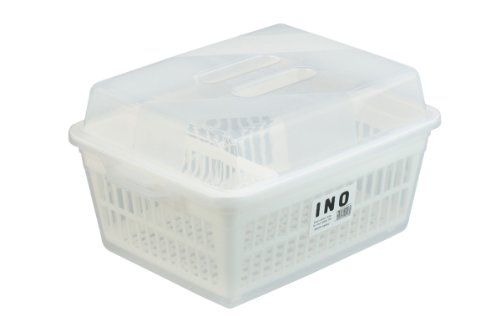 イノマタ化学 クリアーフード付 水切りセット M型 約42×30.5×H23cm 送料無料