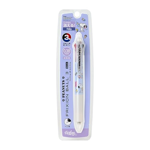 Rakuten - サンリオ(SANRIO) フリクションボール3スリム スヌーピー ポリカーボネート ボール径:0.38mm インク色:黒、赤、青 ノック 送料無料