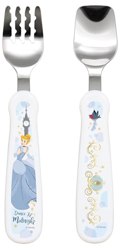 EDISONmama(エジソンママ) フォーク&スプーン シンデレラ 14cm 1.5歳~ / 麺が落ちない 容器の端まですくえる 送料無料