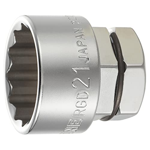 トネ(TONE) ソケット(12角・めがねレンチ用) RGD-21 二面幅21mm 送料無料
