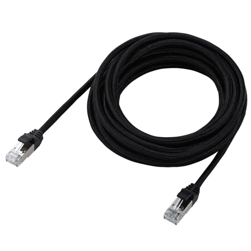 エレコム LANケーブル CAT8 5m 40Gbps 爪折れ防止 メッシュケーブル ブラック ECLD-OCM/BK50 送料無料