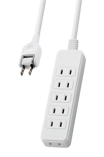 6個口6個口:2m/2m/T-S02N-2620WH・Size:2mStyle:6個口PatternName:電源タップ単品・パッケージ個数:1・電源タップの基本性能をしっかり搭載。オフィスやご家庭など、さまざまなシーンで使いやすいスタンダードな電源タップ。・電源タップの基本性能をしっかり搭載。オフィスやご家庭など、さまざまなシーンで使いやすいスタンダードな電源タップ。・差込口には耐熱性に優れたユリア樹脂を使用しており、万一の発熱の際にも融解しにくく、電気火災の防止に有効です。・トラッキング現象による火災の防止に役立つ絶縁キャップ付きのコンセントプラグを採用しています。・電源コードには一般社団法人日本配線システム工業会規格(JWDS0010)に適合した二重被ふくコードを採用しており、断線や被ふく破れによる感電・火災の防止に有効です。【 仕様 】 ■本体差込口形状:2ピン ■本体差込口個数:6個口 ■プラグ仕様:2ピン ■3ピン→2ピン変換アダプタ付属:× ■コード長:2.0m ■定格:125V・15A・1500W ■スイッチ:× ■雷ガード:× ■ほこりシャッター:× ■絶縁キャップ付きプラグ:○ ■差込口キャップ付属:× ■通電表示ランプ:× ■二重被ふく:○ ■抜け止め機能:× ■スイングプラグ:○ ■マグネット:× ■壁掛け用フック:× ■ノイズフィルター:× ■モジュラジャック付:× ■カラー:ホワイト ■材質:本体:ABS樹脂、プラグ:PVC 差込口:ユリア樹脂 ■外形寸法:幅39mm×奥行132mm×高さ22.5mm ※コード部分及びプラグ部分を除く ■質量:約270g ■使用可能地域:本製品は日本国内の電源を想定して設計されていますので、日本国外ではご使用いただけません。 ■電気用品安全法:PSE適合 【 説明 】 ■電源タップの基本性能をしっかり搭載。オフィスやご家庭など、さまざまなシーンで使いやすいスタンダードな電源タップ。 ■差込口には耐熱性に優れたユリア樹脂を使用しており、万一の発熱の際にも融解しにくく、電気火災の防止に有効です。 ■トラッキング現象による火災の防止に役立つ絶縁キャップ付きのコンセントプラグを採用しています。 ■電源コードには一般社団法人日本配線システム工業会規格(JWDS0010)に適合した二重被ふくコードを採用しており、断線や被ふく破れによる感電・火災の防止に有効です。 ■狭い場所でも配線しやすい180°スイングプラグを採用しています。 ■プラグ仕様は2ピン式で、便利な6個口タイプです。 ■製品の包装容器におけるプラスチック重量を、社内基準製品より20%以上削減した製品です。 ■製品の包装容器が紙・ダンボール・ポリ袋のみで構成されている製品です。 【商品に関するお問い合わせ】 エレコム総合インフォメーションセンター TEL. 0570-084-465 FAX. 0570-050-012 受付時間 / 10:00~19:00 年中無休
