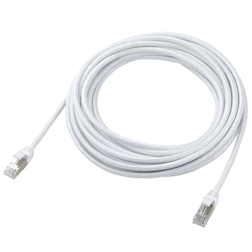 エレコム LANケーブル CAT8 7m 40Gbps 爪折れ防止 メッシュケーブル ホワイト ECLD...
