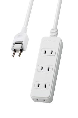 4個口White - 4 Outlets/3m/T-TS02-2430WH・Color:White - 4 OutletsSize:3m・パッケージ個数:1・電源タップの基本性能をしっかり搭載。180度スイングプラグを採用し、オフィスやご家庭など、さまざまなシーンで使いやすいスタンダードな電源タップ。・電源タップの基本性能をしっかり搭載し、オフィスやご家庭など、様々なシーンで使いやすいスタンダードな電源タップです。・差込口には耐燃性に優れたユリア樹脂を使用しており、万一の発熱の際にも融解しにくく、電気火災の防止に有効です。・電源コードは一般社団法人日本配線システム工業規格に適合した二重被ふくコードを採用しており、断線や被ふく破れによる感電・火災の防止に有効です。・プラグは狭い場所でも配線しやすい180度スイングプラグを採用しています。【 仕様 】 ■本体差込口形状:2ピン ■本体差込口個数:4個口 ■プラグ仕様:2ピン ■3ピン→2ピン変換アダプタ付属:× ■コード長:3m ■定格:125V・15A・1500W ■スイッチ:× ■雷ガード:× ■ほこりシャッター:× ■絶縁キャップ付きプラグ:○ ■差込口キャップ付属:× ■通電表示ランプ:× ■二重被ふく:○ ■抜け止め機能:× ■スイングプラグ:○ ■マグネット:× ■壁掛け用フック:× ■ノイズフィルター:× ■モジュラジャック付:× ■カラー:ホワイト ■材質:本体:ABS樹脂、プラグ:PVC 差込口:ユリア樹脂 ■外形寸法:幅39mm×奥行126mm×高さ22.5mm ※コード部分及びプラグ部分を除く ■質量:312g ■使用可能地域:本製品は日本国内の電源を想定して設計されていますので、日本国外ではご使用いただけません。 ■電気用品安全法:PSE適合 【 説明 】 ■電源タップの基本性能をしっかり搭載し、オフィスやご家庭など、様々なシーンで使いやすいスタンダードな電源タップです。 ■差込口には耐燃性に優れたユリア樹脂を使用しており、万一の発熱の際にも融解しにくく、電気火災の防止に有効です。 ■電源コードは一般社団法人日本配線システム工業規格に適合した二重被ふくコードを採用しており、断線や被ふく破れによる感電・火災の防止に有効です。 ■プラグは狭い場所でも配線しやすい180度スイングプラグを採用しています。 ■プラグ仕様は2ピン式で、便利な4個口タイプです。 ■製品の包装容器におけるプラスチック重量を、社内基準製品より20%以上削減した製品です。 ■製品の包装容器が紙・ダンボール・ポリ袋のみで構成されている製品です。 【商品に関するお問い合わせ】 エレコム総合インフォメーションセンター TEL. 0570-084-465 FAX. 0570-050-012 受付時間 / 10:00~19:00 年中無休