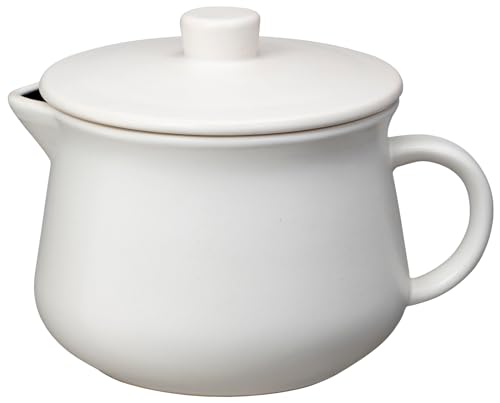 イシガキ産業 調理 ポット ミルク ホワイト 約幅18cm×奥行14cm×高13.3cm 容量1.1L DLギュッとポット 無水 レンジ 送料無料