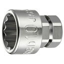 トネ(TONE) ソケット(12角・めがねレンチ用) HPRGD-10 二面幅10mm 送料無料