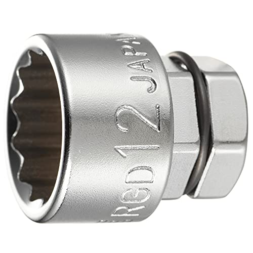 トネ(TONE) ソケット(12角・めがねレンチ用) HPRGD-12 二面幅12mm 送料無料