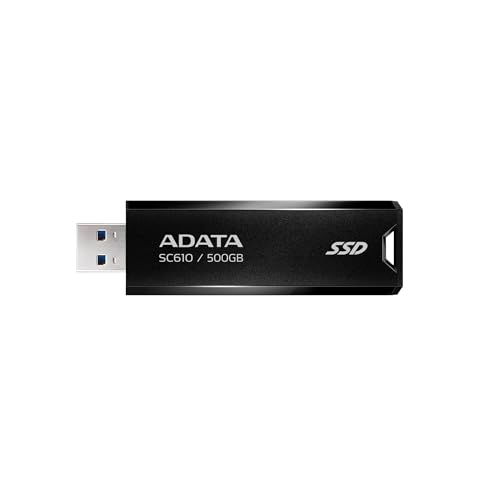 Type-Aブラック/レッド/500GB/SC610-500G-CBK/RD・Size:500GBStyle:Type-AColor:ブラック/レッド・パッケージ個数:1・USB 3.2 Gen2（USB 10Gbps）の伝送速度・最大550/500MB/秒で転送可能・キャップレスのスライドアウトデザインで、キャップを失くす心配なし・キーホルダーを付けたり、バックパックのアクセサリーにできる穴付き・PS5/XBOX SERIES X/XBOX SERIES Sでの動作確認済みADATA Technologyは、台湾に本社を構えるグローバルなメモリモジュールおよびストレージソリューションのリーディングカンパニーであります。2001年5月に設立され、DRAMモジュール、SSD、USBフラッシュメモリ、メモリカードや外付けハードディスクなどの高性能・高品質な製品を製造・販売しています。DRAMモジュールやSSDにおいては 世界第2位の販売シェアを獲得しています。品質と信頼性を追求した製品開発に注力しており、様々な顧客ニーズに多種多様な選択肢を提供しています。