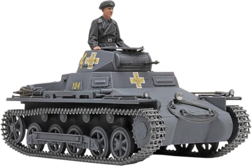 成型色/-/35388・パッケージ個数:1・組み立て塗装が必要なプラモデル。別途、接着剤や工具、塗料等が必要。・1/35スケール未塗装プラスチック組み立てキット・完成時サイズ:全長123mm、全幅60mm・実車取材によりコンパクトな姿をリアルにモデル化・車体上部と砲塔はスライド金型の使用により、リベットなどの細部も詳細に再現しながら組み立ても確実第一次大戦の敗戦後、戦車開発を禁止されていたドイツが初めて量産した実用戦車がI号戦車。 1934年に生産開始されたA型に続いて1936年には改良型のB型が登場。 A型では57馬力だったエンジンを100馬力に強化し、溶接構造の車体も約40cm延長。 武装はMG13機関銃2挺を搭載。 本来は訓練用として開発されたI号戦車ですが、1936年に勃発したスペイン内戦を皮切りに、1939年9月のポーランド侵攻作戦や1940年のフランス戦線、さらに1941年のバルカン侵攻作戦、そして初期のロシア戦線などで実戦配備。 全長123mm、全幅60mm 実写取材によりコンパクトな姿をリアルにモデル化 車体上部と砲塔はスライド金型の使用により、リベットなどの細部も詳細に再現しながら組み立ても確実 履帯は直線部を一体とした部分連結式 車長の半身像1体付き 頭部はベレー帽とサイドキャップを選択式 ポーランド、フランス、ロシア各戦線のスライドマーク計3種類をセット ※この商品は、組み立て、塗装が必要なプラモデルです。 ※組み立て、塗装には別途、接着剤や工具、塗料等が必要です。 ※「プラモデル」は日本プラモデル工業協同組合所有の登録商標です。 ※この商品には、接着剤や塗料、工具や電池等は含まれません。