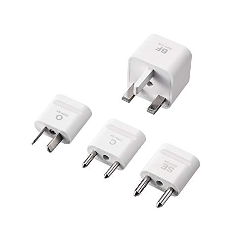 エレコム 海外用 電源変換プラグ 4種セット(SE/C/O/BF) 二重安全設計 T-HPSETWH ホワイト 送料無料