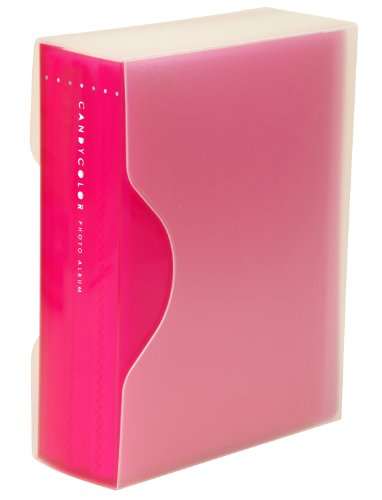 ナカバヤシ ポケットアルバム キャンディカラー L判 240枚 ピンク アカ-CPL-240-P 送料無料