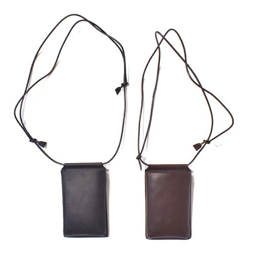 Slow/ Pecos kip leather -neck pouch L