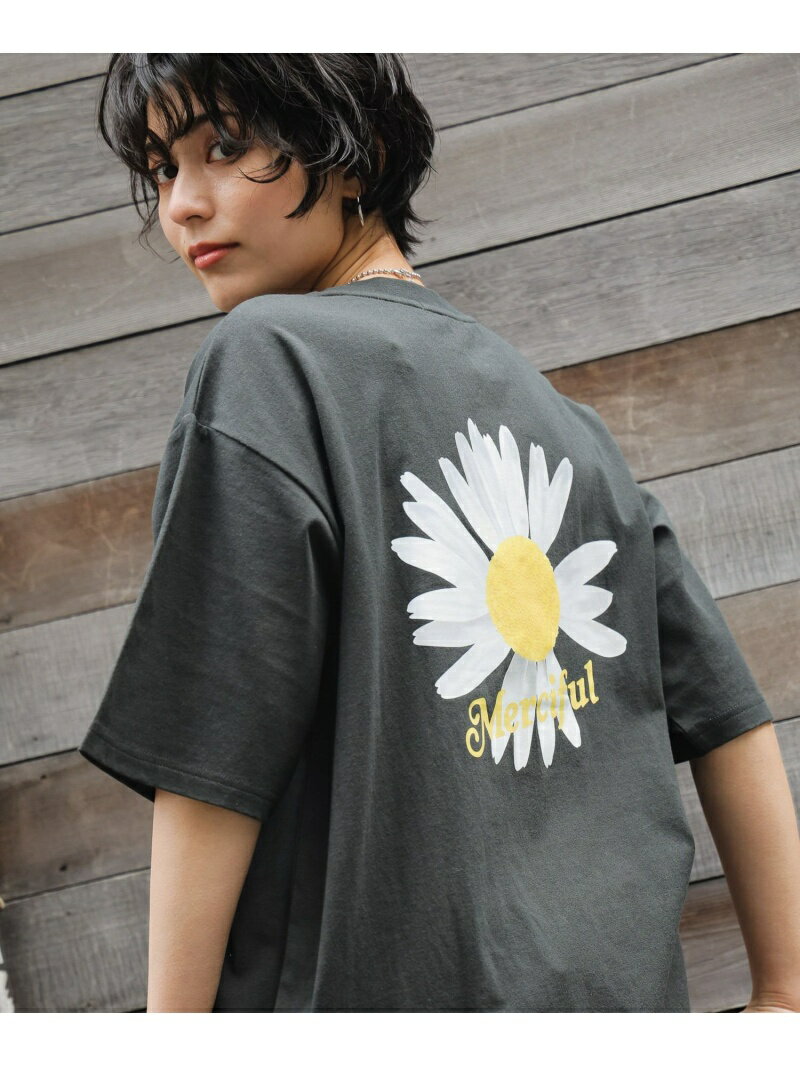 (W)バックフラワープリントTSS RAGEBLUE レイジブルー トップス カットソー・Tシャツ ブラック ホワイト【送料無料】[Rakuten Fashion]のサムネイル