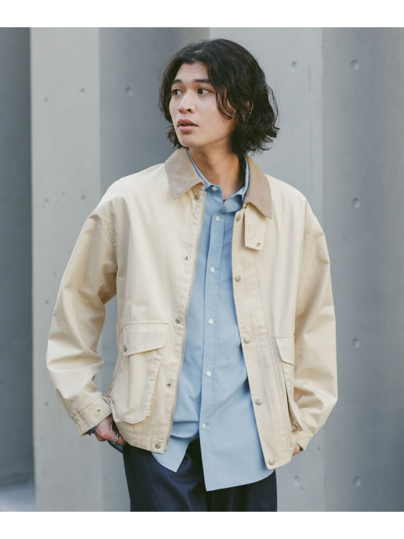 Rakuten - 【SALE／50%OFF】襟コーデュロイ/ハンティングジャケット RAGEBLUE レイジブルー ジャケット・アウター ブルゾン・ジャンパー グリーン ホワイト ブラック【RBA_E】【送料無料】[Rakuten Fashion]