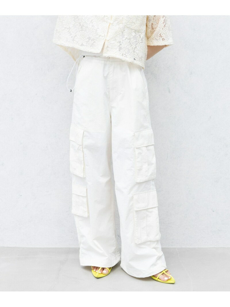 【SALE／40%OFF】パラシュートナイロンカーゴパンツ RAGEBLUE レイジブルー パンツ その他のパンツ ブラック ホワイト ピンク【RBA_E】【送料無料】[Rakuten Fashion]のサムネイル