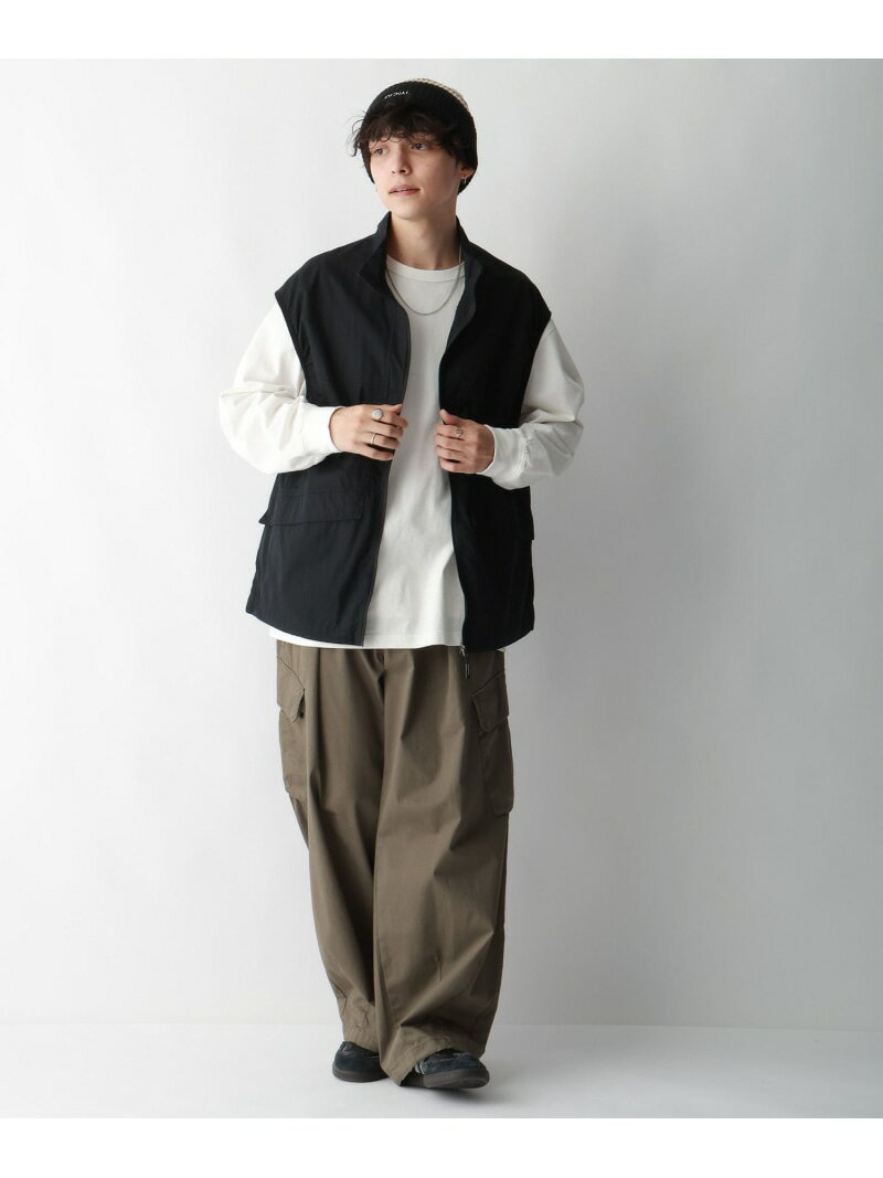 【SALE／50%OFF】【Ridingmania/ライディングマニア】ナイロンスポーツ/オーバーサイズベスト RAGEBLUE レイジブルー トップス ベスト・ジレ グレー ブラック【RBA_E】【送料無料】[Rakuten Fashion]