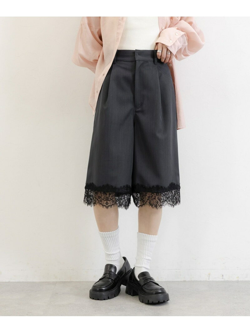 Rakuten - TR裾レースハーフパンツ RAGEBLUE レイジブルー パンツ その他のパンツ ブラック ブラウン【送料無料】[Rakuten Fashion]