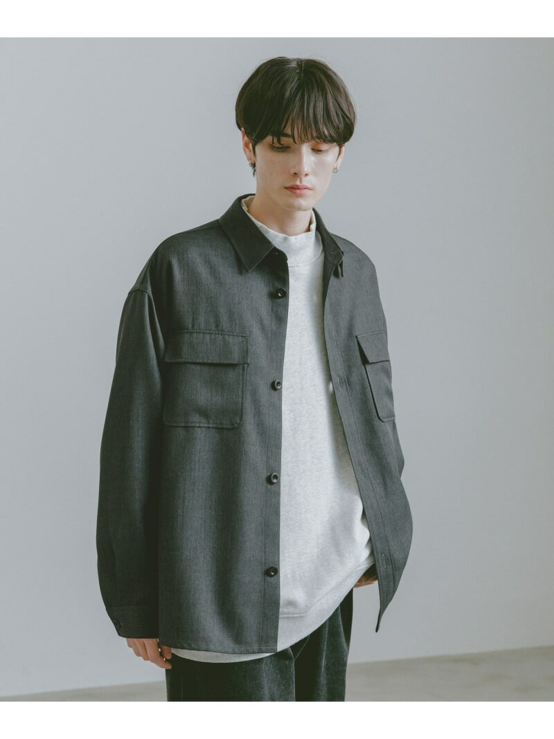 【SALE／60%OFF】ツイードライクビッグシャツブルゾン RAGEBLUE レイジブルー トップス シャツ・ブラウス ブラウン ホワイト グレー【RBA_E】[Rakuten Fashion]