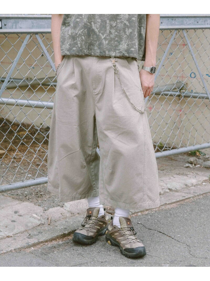 Cotton Pants - バレルバギーハーフパンツ RAGEBLUE レイジブルー パンツ その他のパンツ ブラック グレー【送料無料】[Rakuten Fashion]
