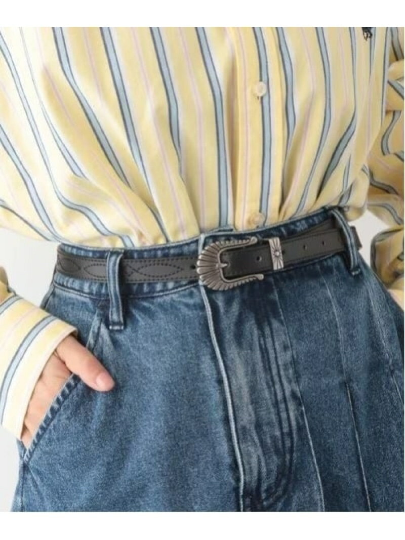 (W)ウエスタンベルト RAGEBLUE レイジブルー ファッション雑貨 ベルト ブラック[Rakuten Fashion]