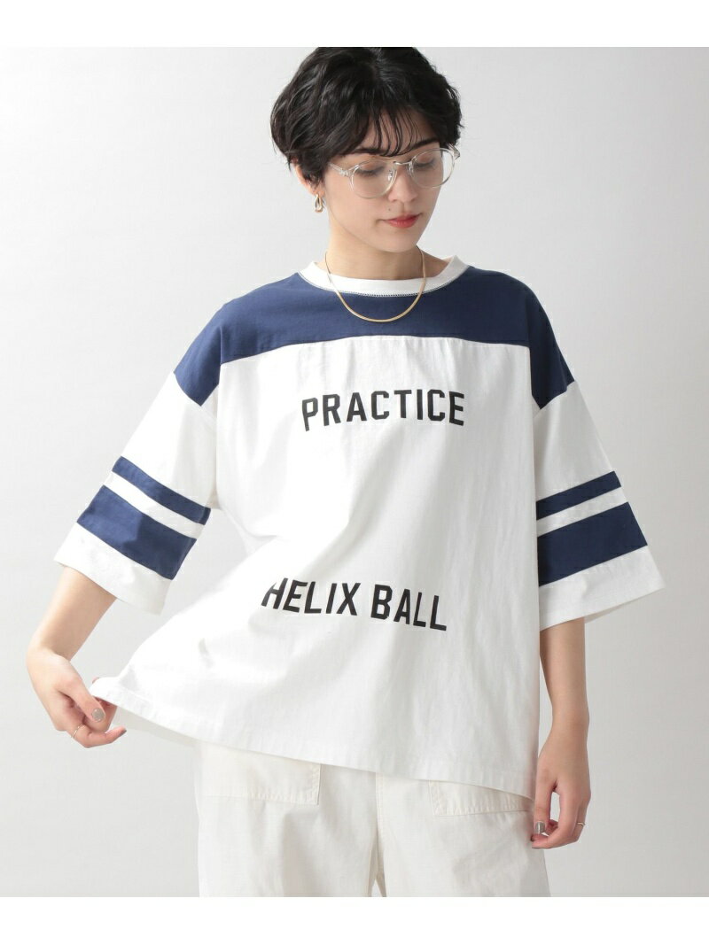 【SALE／30%OFF】(W)フットボールTSS RAGEBLUE レイジブルー トップス カットソー・Tシャツ ネイビー レッド【RBA_E】[Rakuten Fashion]のサムネイル