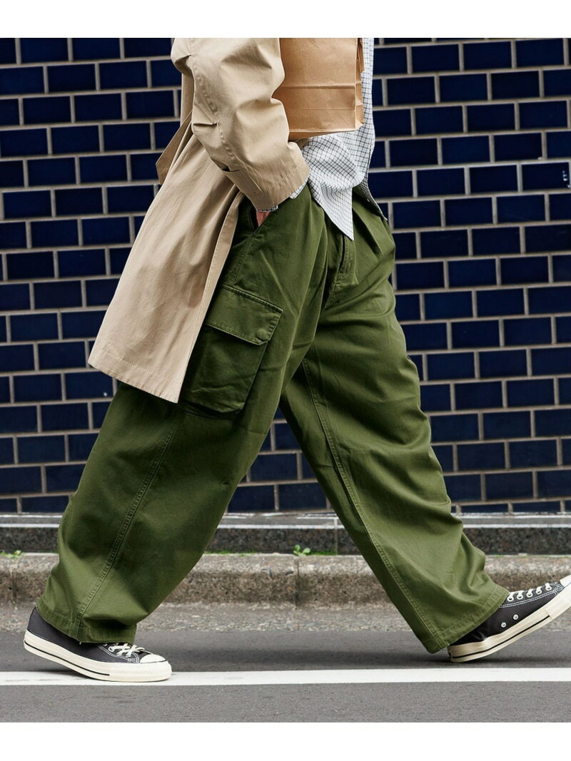 タックワイド/ミリタリーカーゴパンツ RAGEBLUE レイジブルー パンツ その他のパンツ カーキグリーン ホワイト ブラック ネイビー【先行予約】*【送料無料】[Rakuten Fashion]