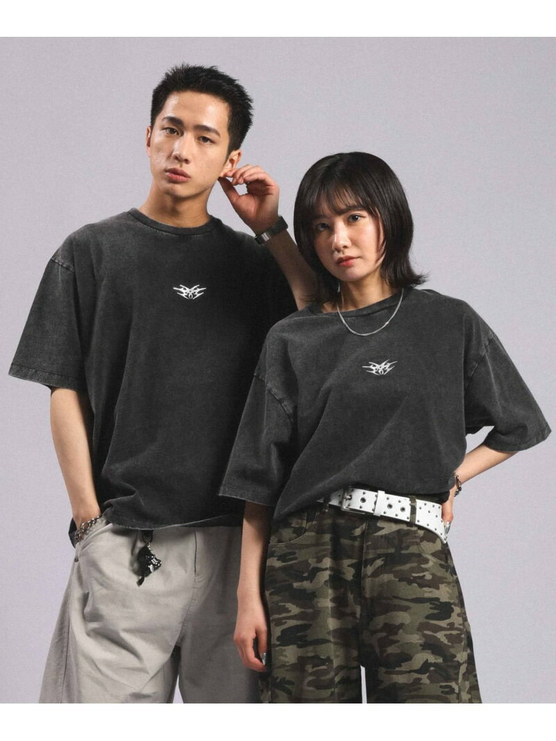 Rakuten - フロントメタルコンパクトTシャツ RAGEBLUE レイジブルー トップス カットソー・Tシャツ グレー ブラック【送料無料】[Rakuten Fashion]