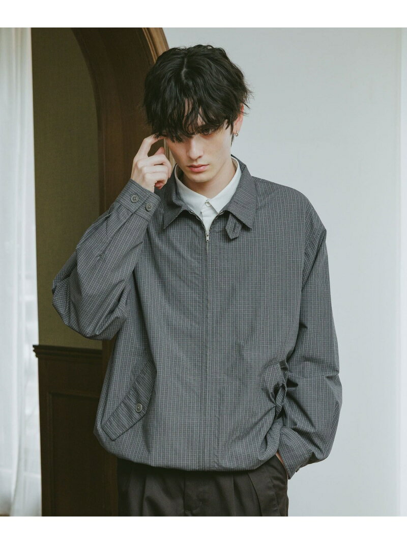 【SALE／50%OFF】チェックジップアップシャツブルゾン RAGEBLUE レイジブルー トップス シャツ・ブラウス ブルー ベージュ グレー【RBA_E】【送料無料】[Rakuten Fashion]