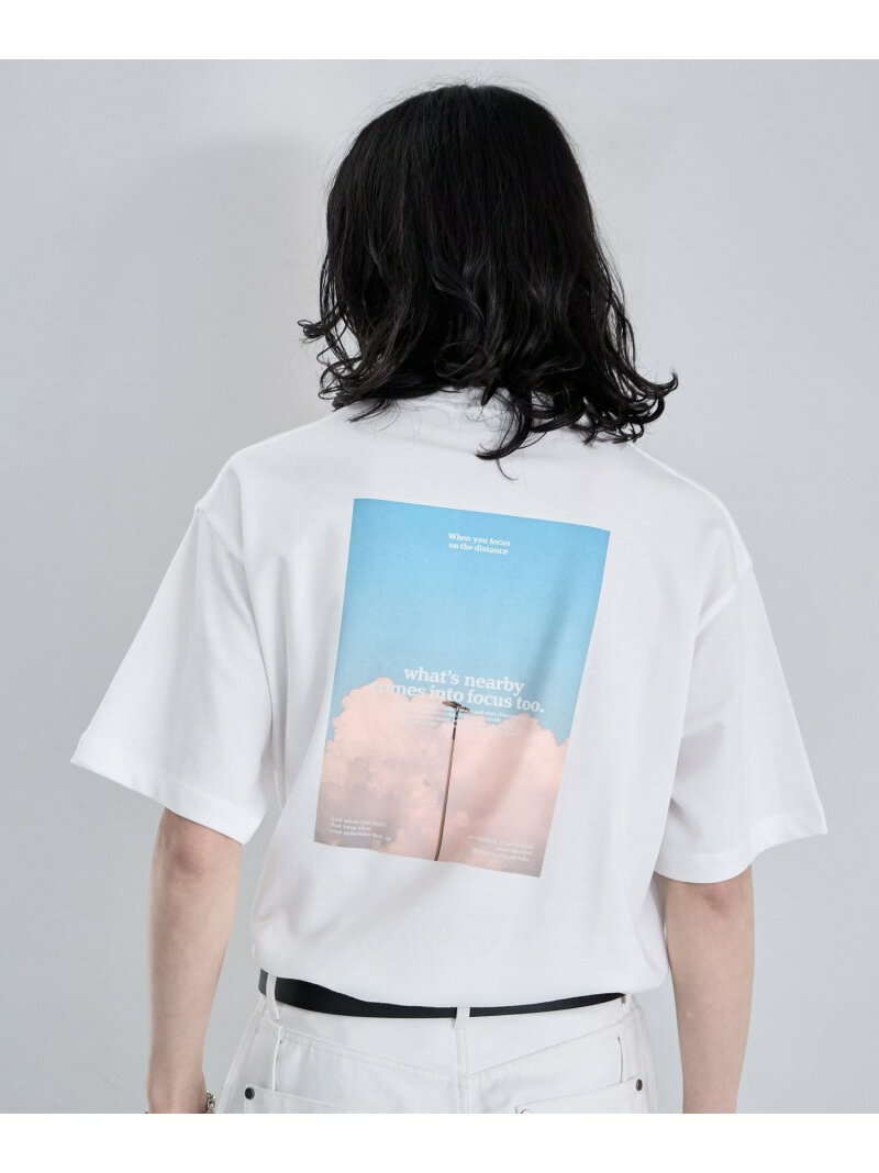 Rakuten - ピグメント加工/フォトプリントTシャツ RAGEBLUE レイジブルー トップス カットソー・Tシャツ グリーン ブルー ホワイト【送料無料】[Rakuten Fashion]