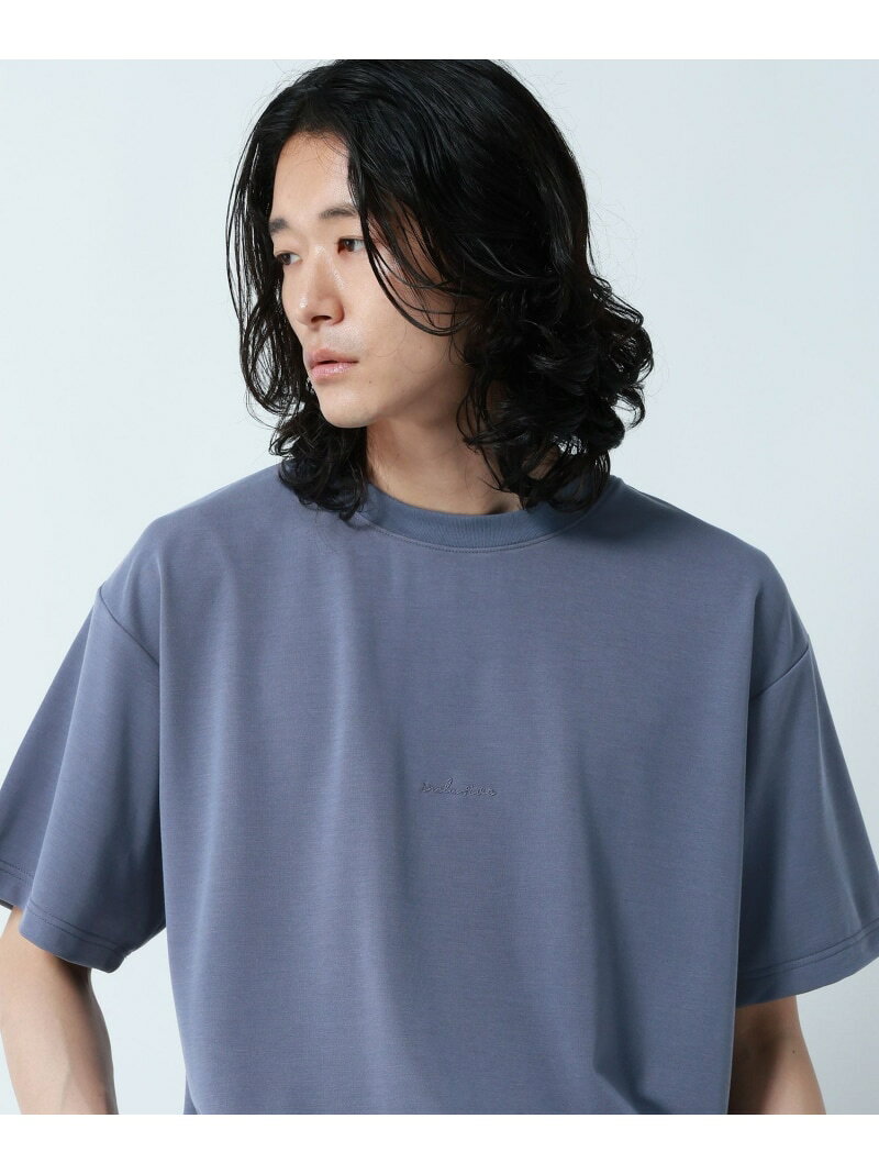 ラグイージー/ワンポイント刺繍Tシャツ RAGEBLUE レイジブルー トップス カットソー・Tシャツ ブラック ホワイト グレー