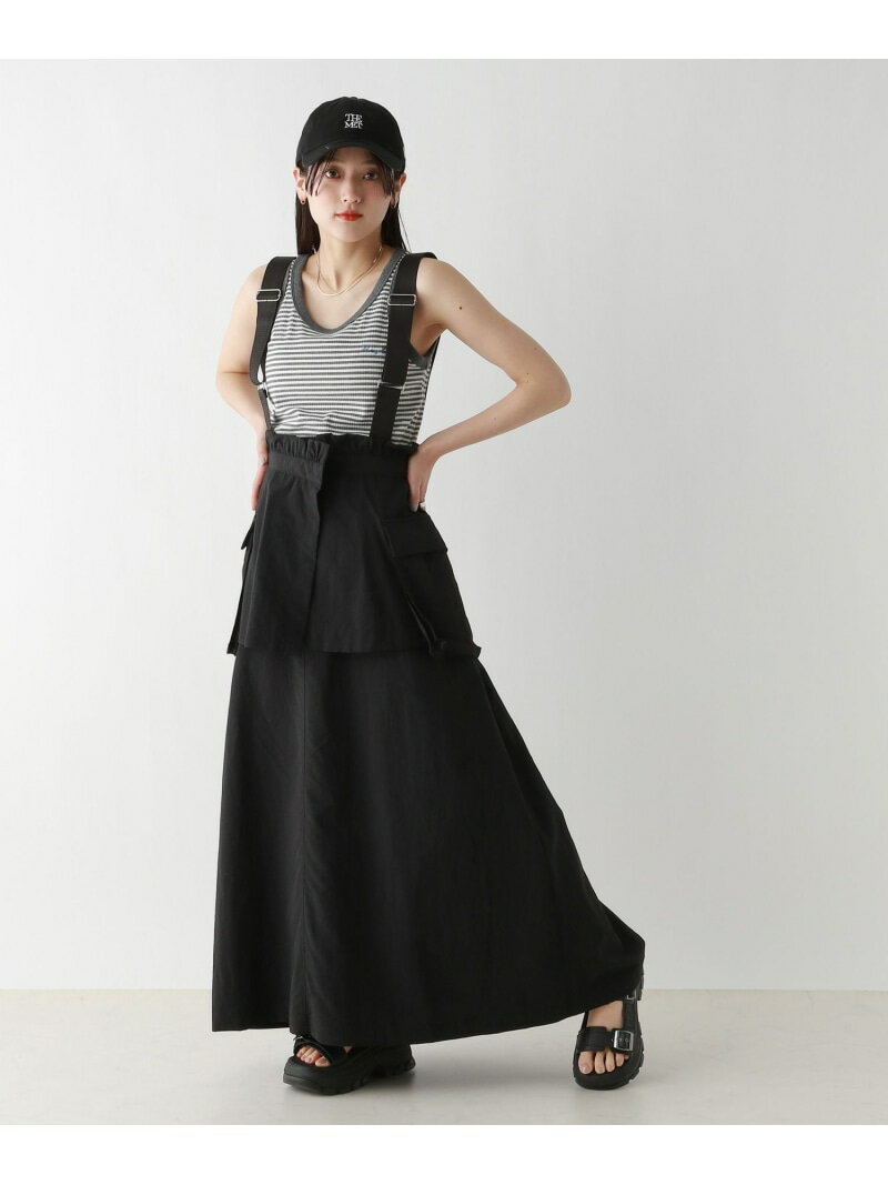 【SALE/50%OFF】【WOMENS】マルチWAY/ベルトセットジャンスカ RAGEBLUE レイジブルー スカート ロング・マキシスカート ブルー ブラッ...