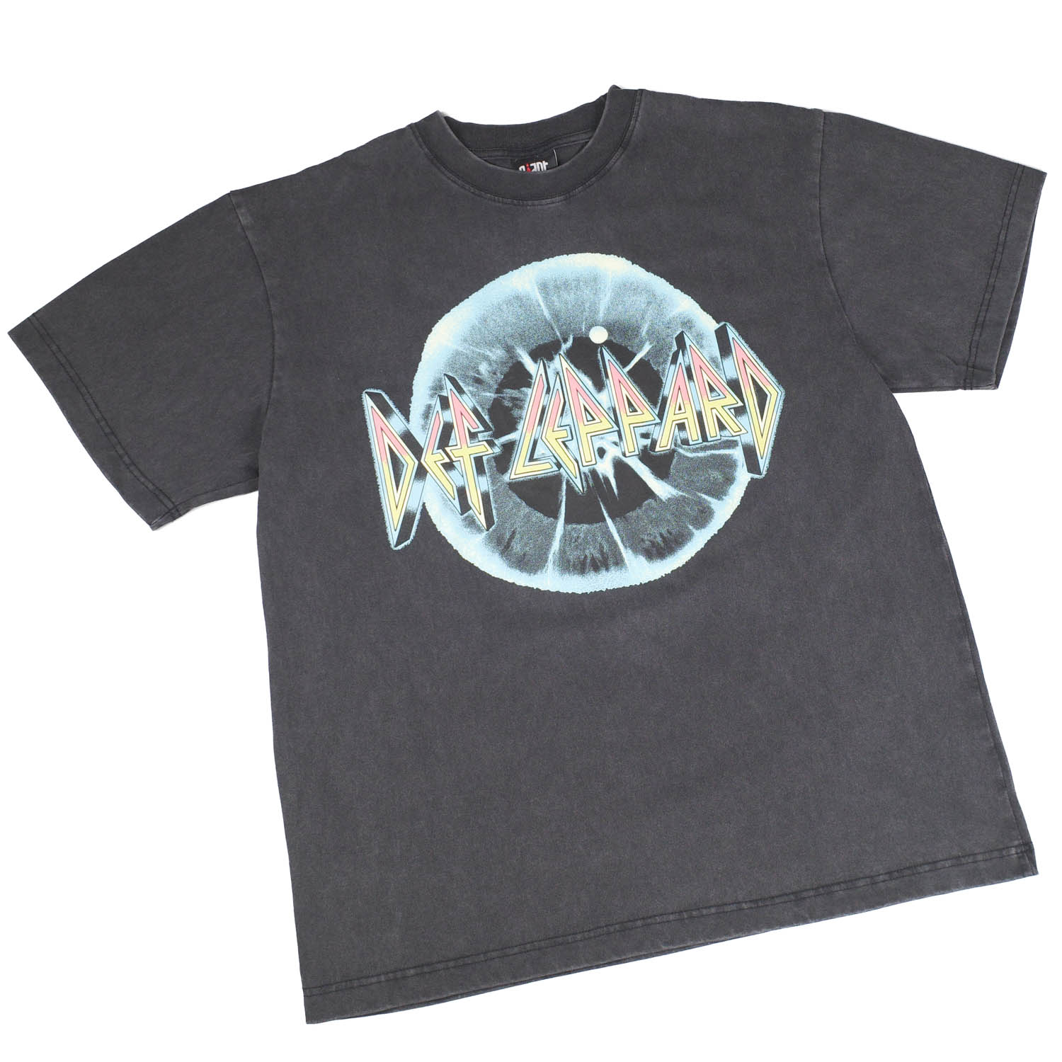 Rakuten - 【GIANT01】 Giant Vintage DEF LEPPARD ADRENALIZE LOGO EYE BALL SCREEN PRINT OVERSIZED BOX SILHOUETTE T-SHIRTS ジャイアント ヴィンテージ デフレパード アドレナライズ ロゴ アイ ボール スクリーン プリント オーバーサイズ ボックス シルエット Tシャツ
