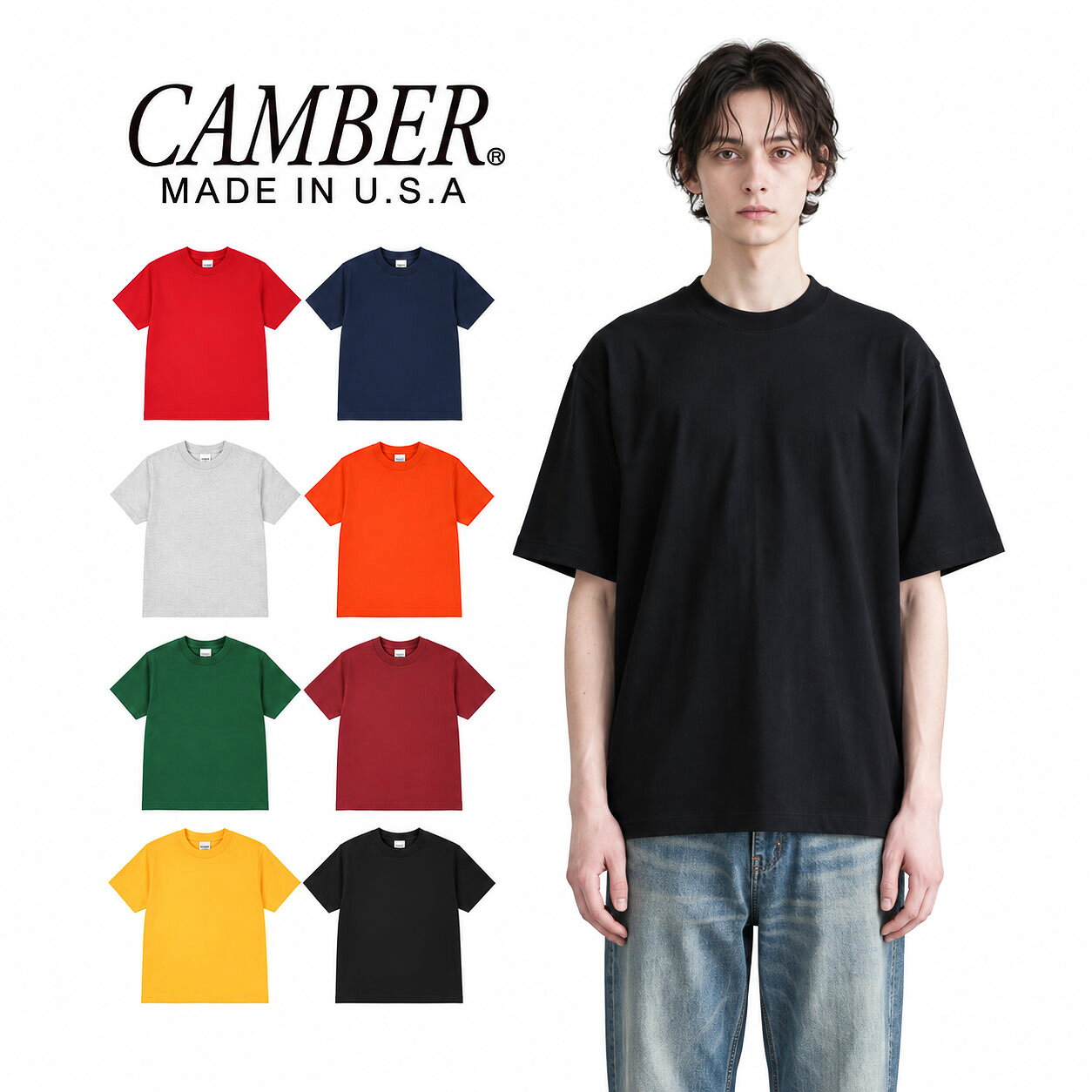 楽天市場】camber／キャンバー 8oz max weight tシャツ（トップス