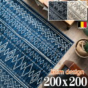 【最大3,000円OFFクーポンあり!】 ラグ 2畳 大 おしゃれ カーペット 200x200cm 絨毯 スタイリッシュ インテリア ベルギー じゅうたん アク...