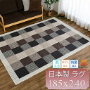【最大3,000円OFFクーポンあり!】 ラグマット 抗菌 防ダニ 防臭 カーペット リビング 日本製 無地 185×240 約 3畳 洗える ラグ 長方形 絨...