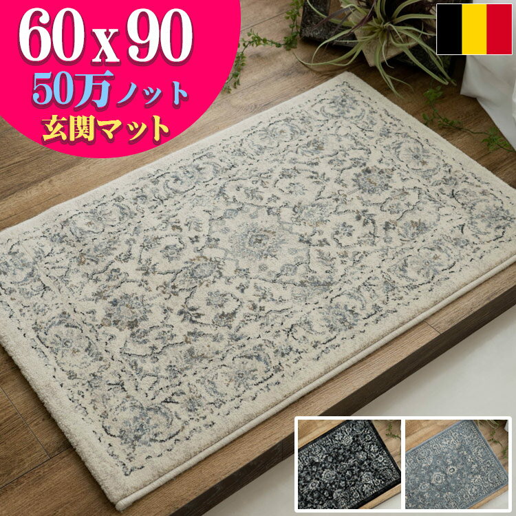 玄関マット 室内 おしゃれ 60x90 アン