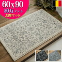 【11/1限定!最大1,000円OFFクーポン】 玄関マット 室内 おしゃれ 60x90 アンティーク調 ヨーロピアン 絨毯 高密度50万ノット ペルシャ絨毯 柄 屋内 北欧 風 ラグ マット じゅうたん